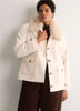 Bouclé Coat with Removable Faux-Fur Collar