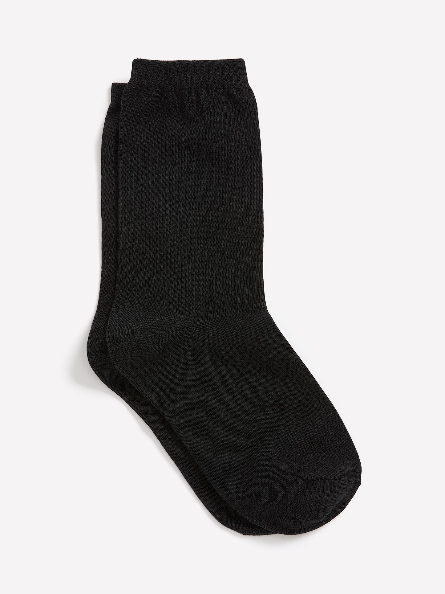 Black Basic Crew Socks