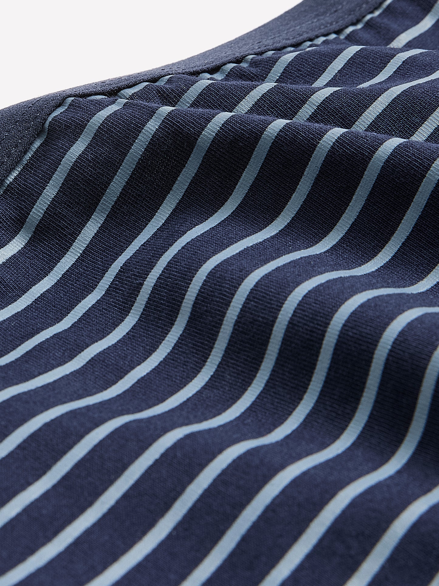 Navy Blue Cotton Full Brief with Stripes - tiVOGLIO