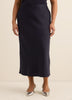 Satin Column Maxi Skirt
