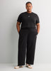 Black Essential Fleece Open-Hem Pant - adidas