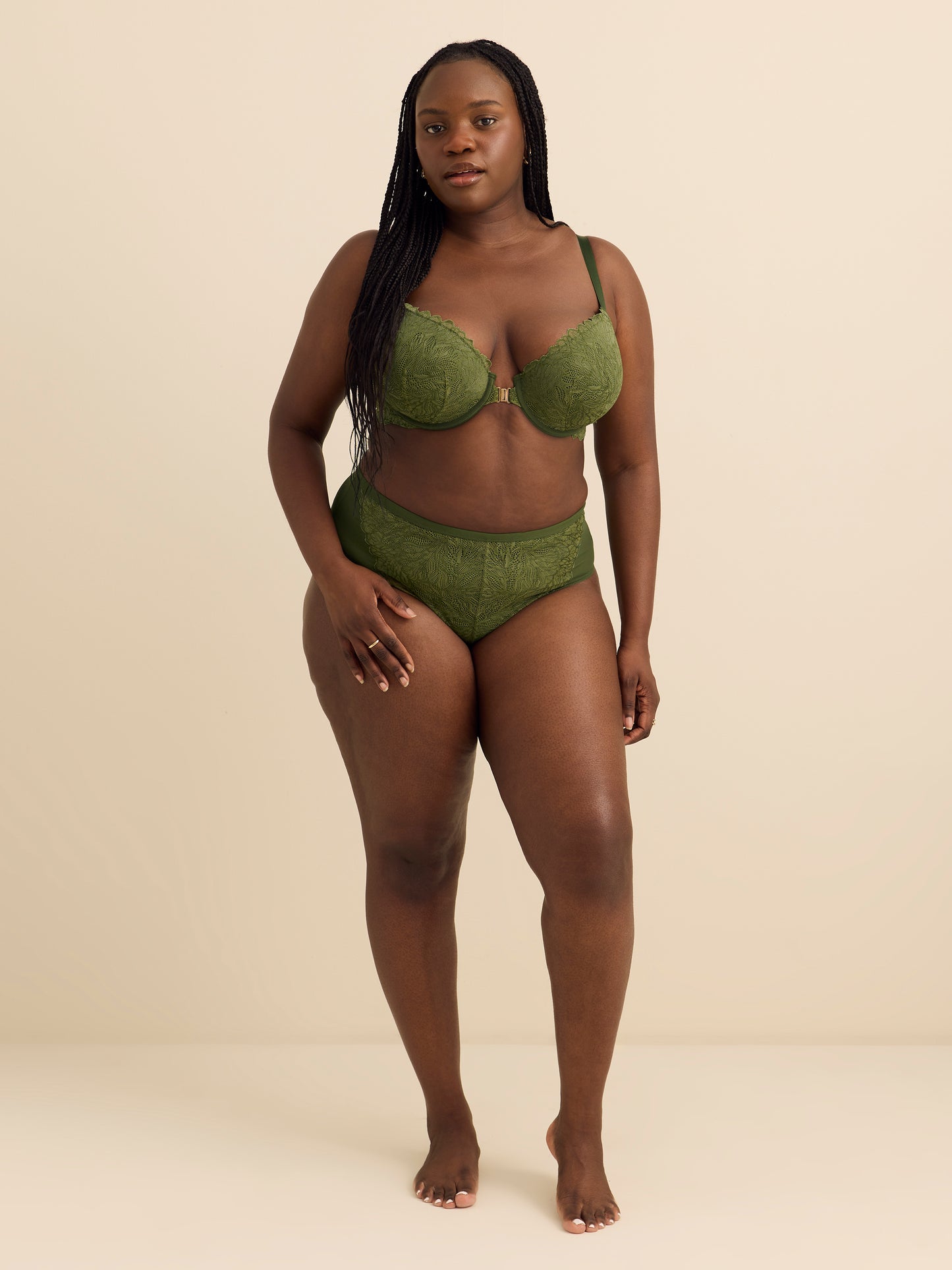 Culotte échancrée à deux tons - Déesse Collection