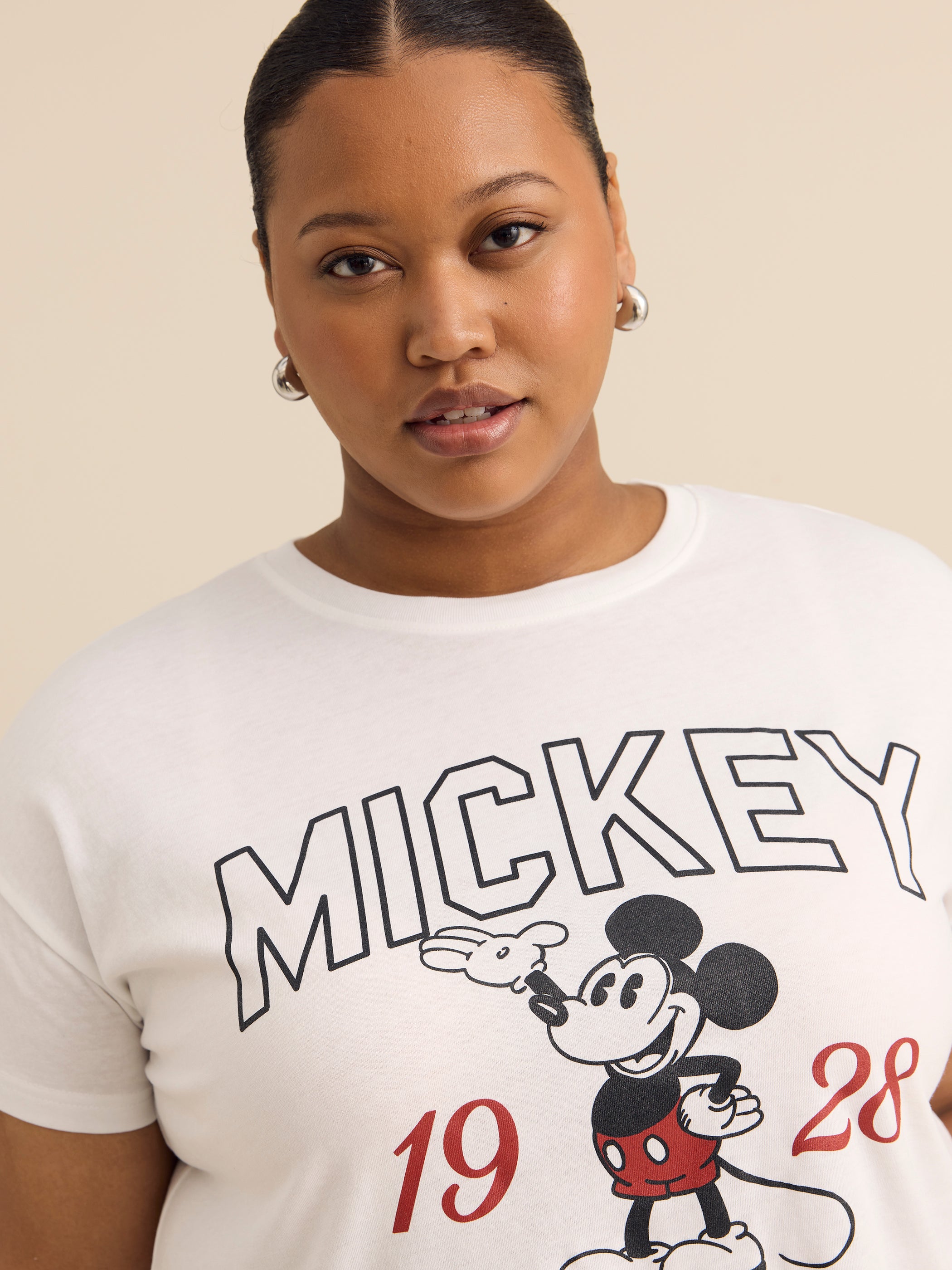 Disney White Boxy Tee