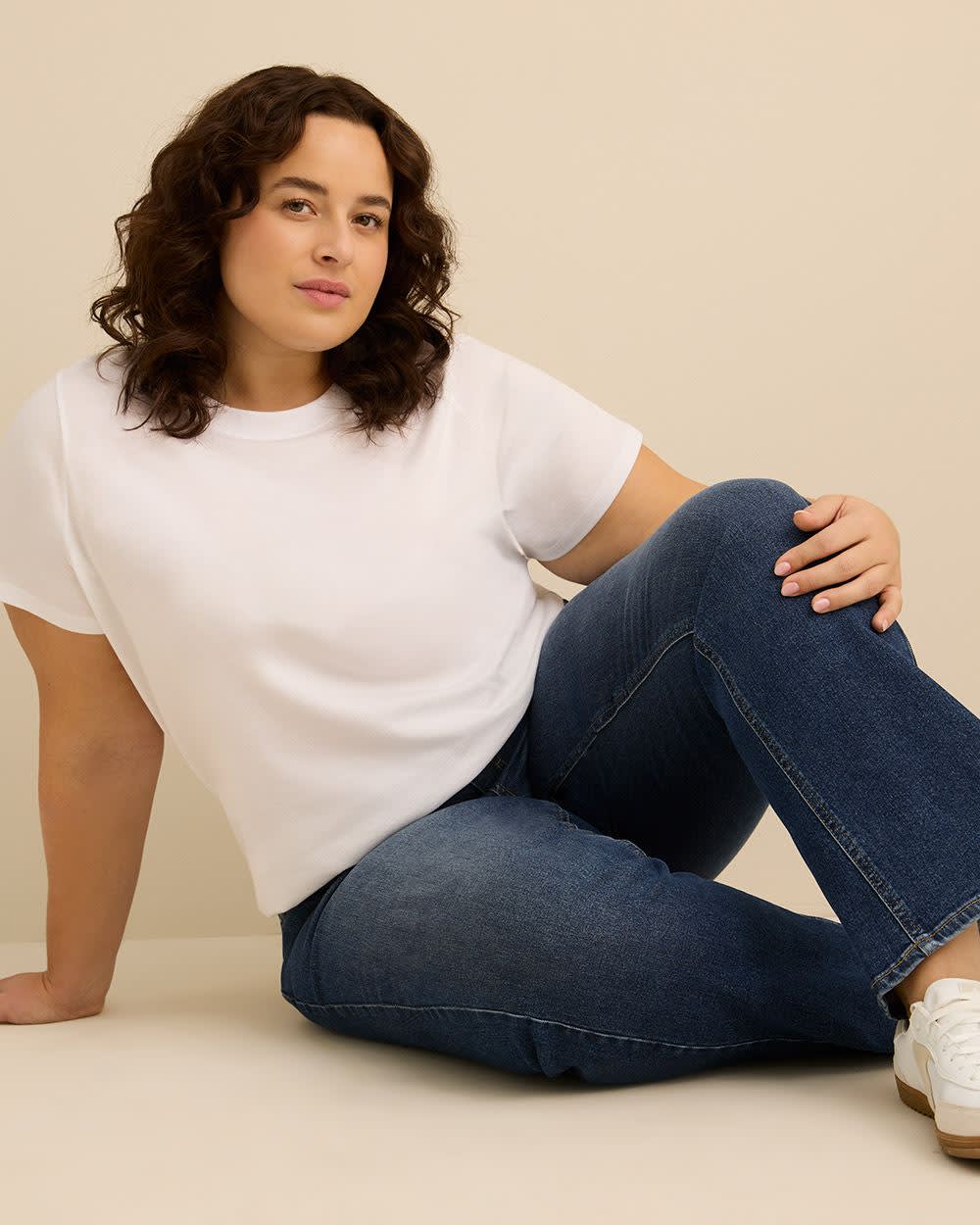 Jean taille haute à jambe évasée, coupe classique - d/C Jeans