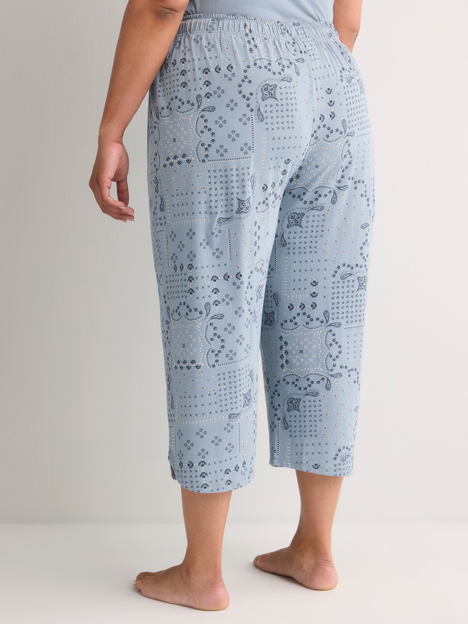 Printed Straight-Leg Capri Pyjama Pant - ti Voglio