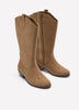 Extra Wide Width, Faux Suede Tall Western Boot