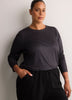 Responsible, Croco-Print Long-Sleeve T-Shirt with Back Insert - Active Zone
