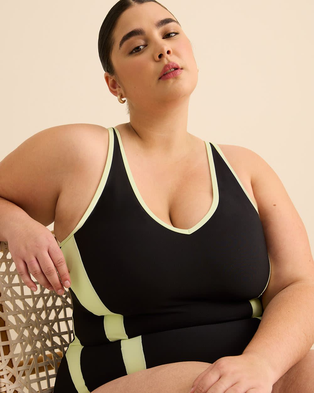 Maillot une-pièce noir - Active Zone