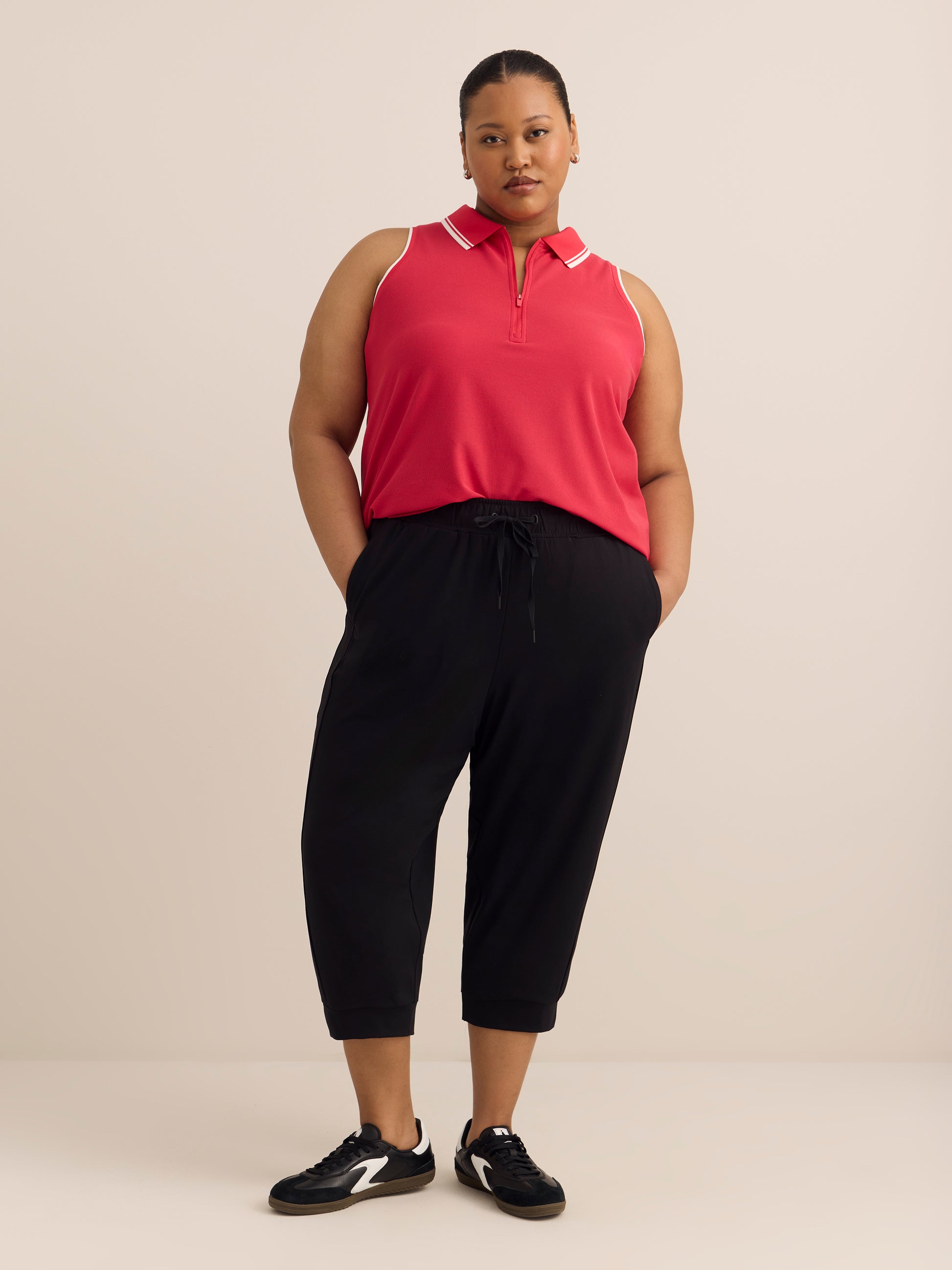 Responsible, Black Capri Jogger Pant - Active Zone