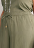 Cotton Pull-On Culotte Pant