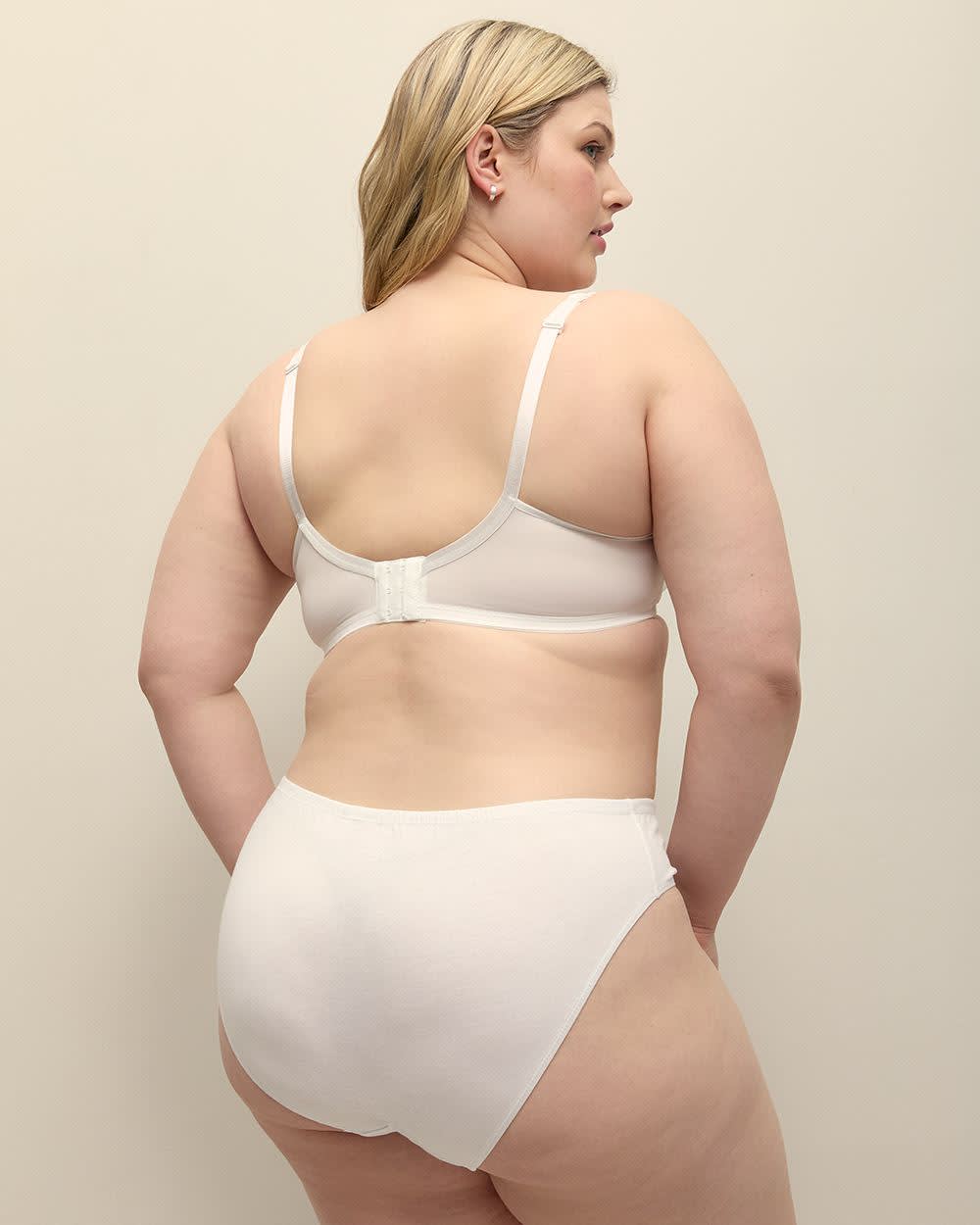 White Microfiber Underwire T-Shirt Bra - Déesse Collection