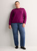 Loose French Terry Raglan-Sleeve Crew-Neck Sweatshirt