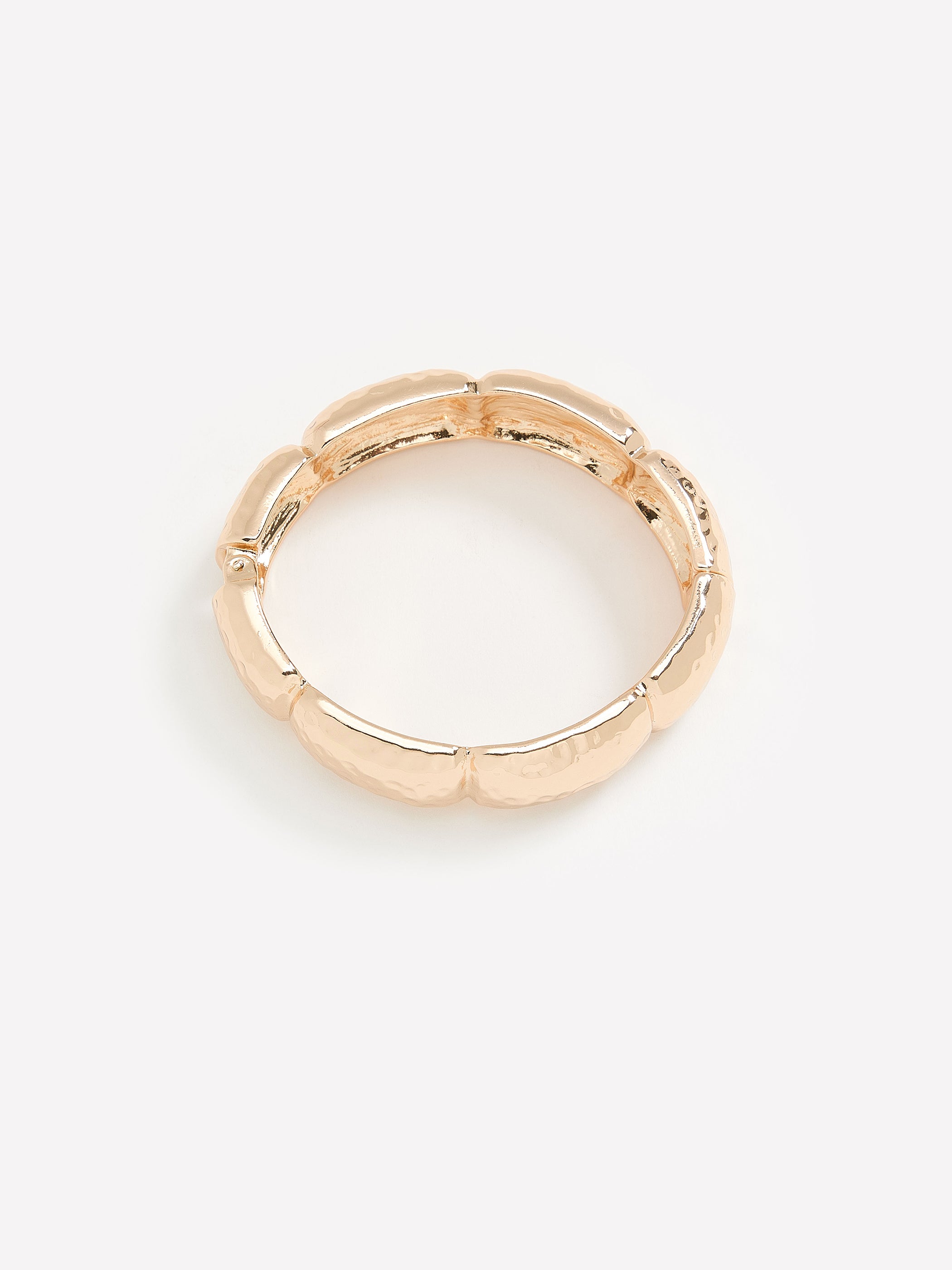 Fancy Hammered Cuff Bracelet