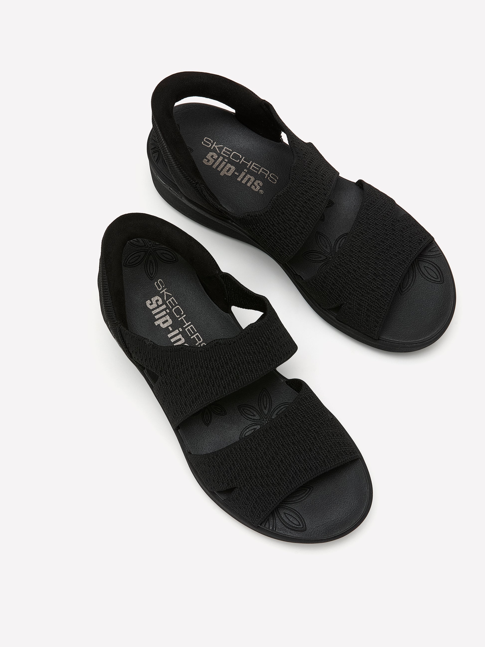 Wide Width, Pier Lite Scallop Cut Slip-On Sandal - Skechers