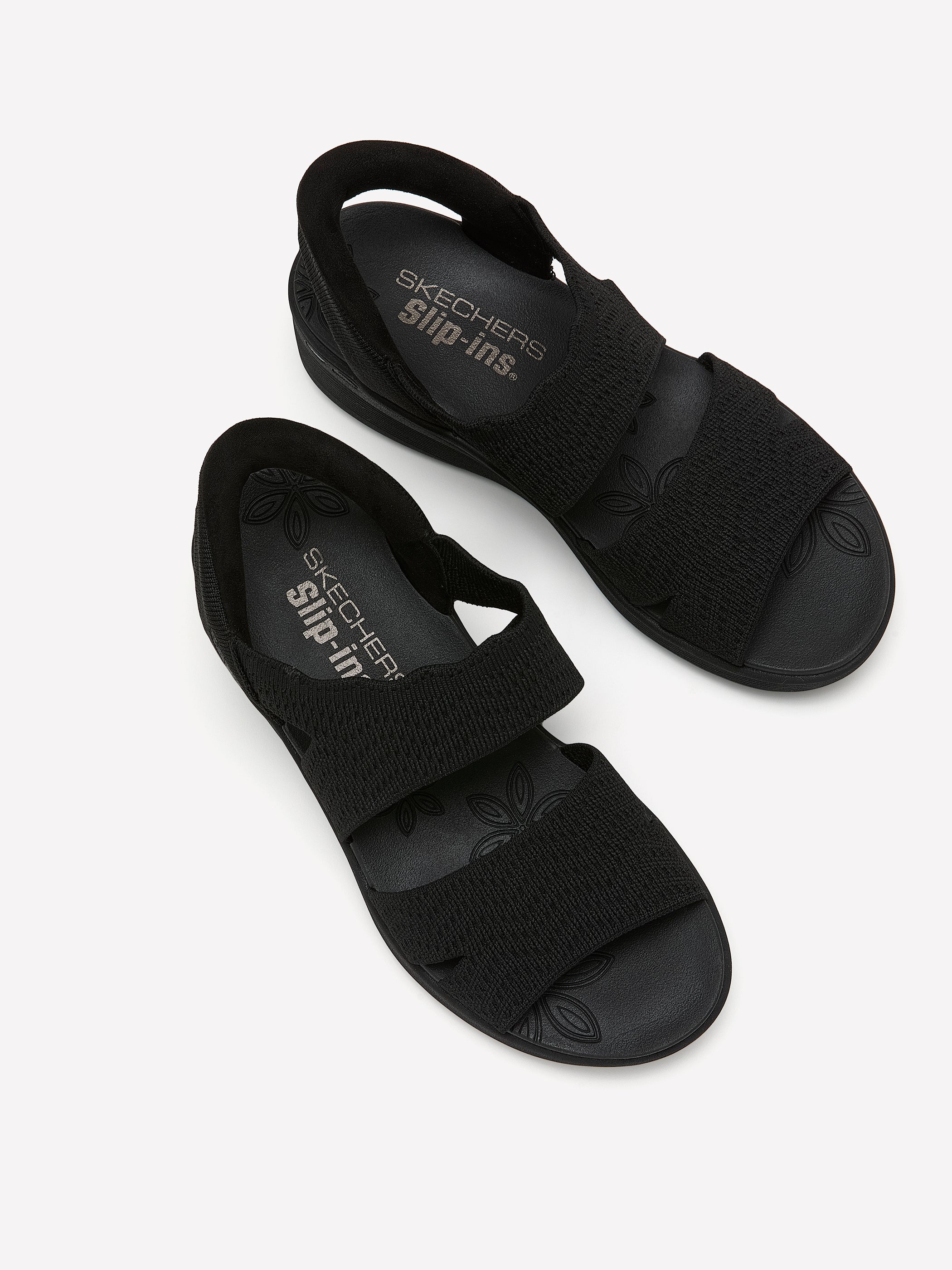 Wide Width, Pier Lite Scallop Cut Slip-On Sandal - Skechers