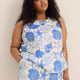Sleeveless Straight Blouse with Side Ties