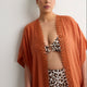 Long Cape with Crochet Trim