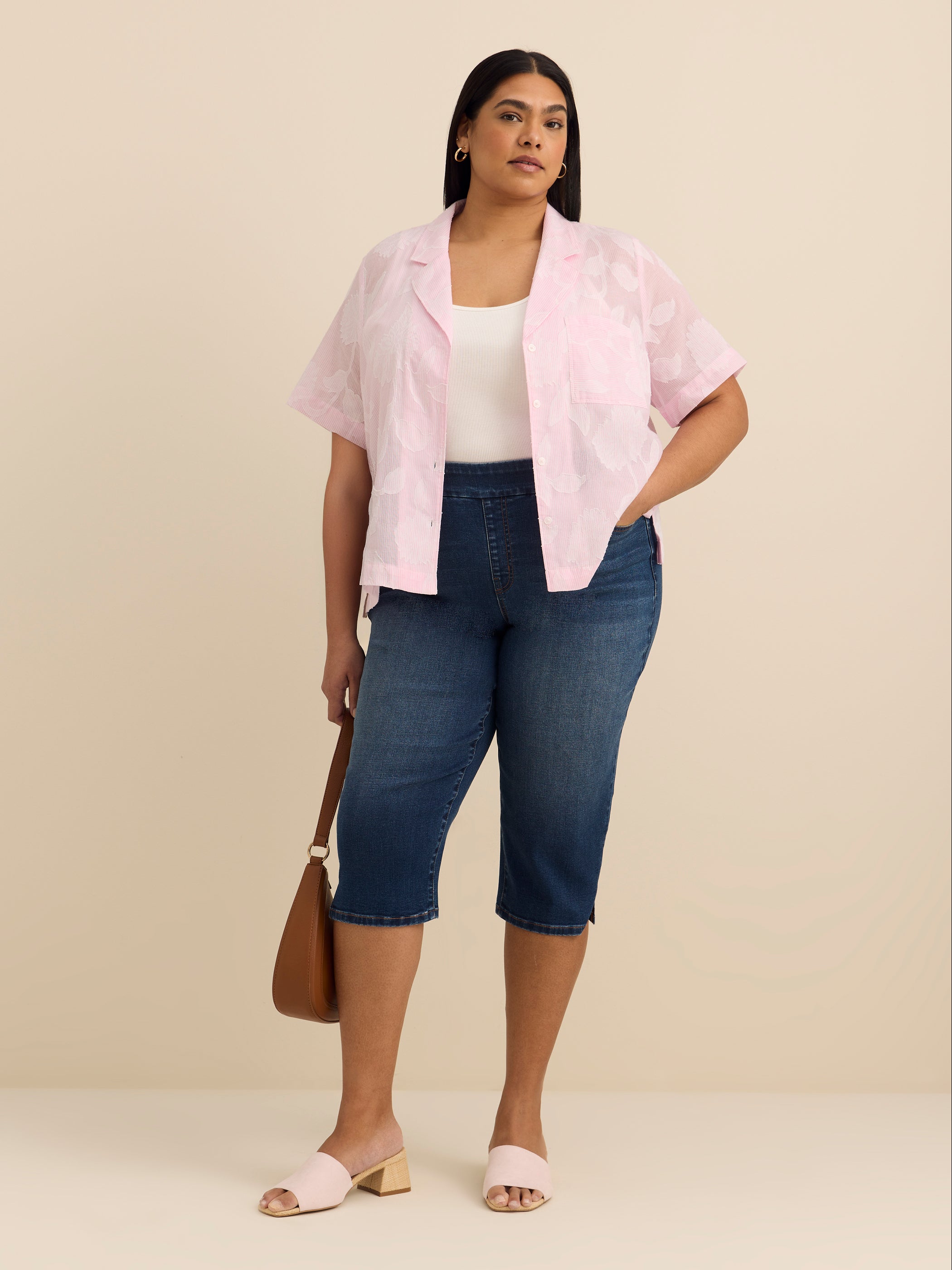 Savvy-Fit Denim Mid-Rise Capri - d/C Jeans