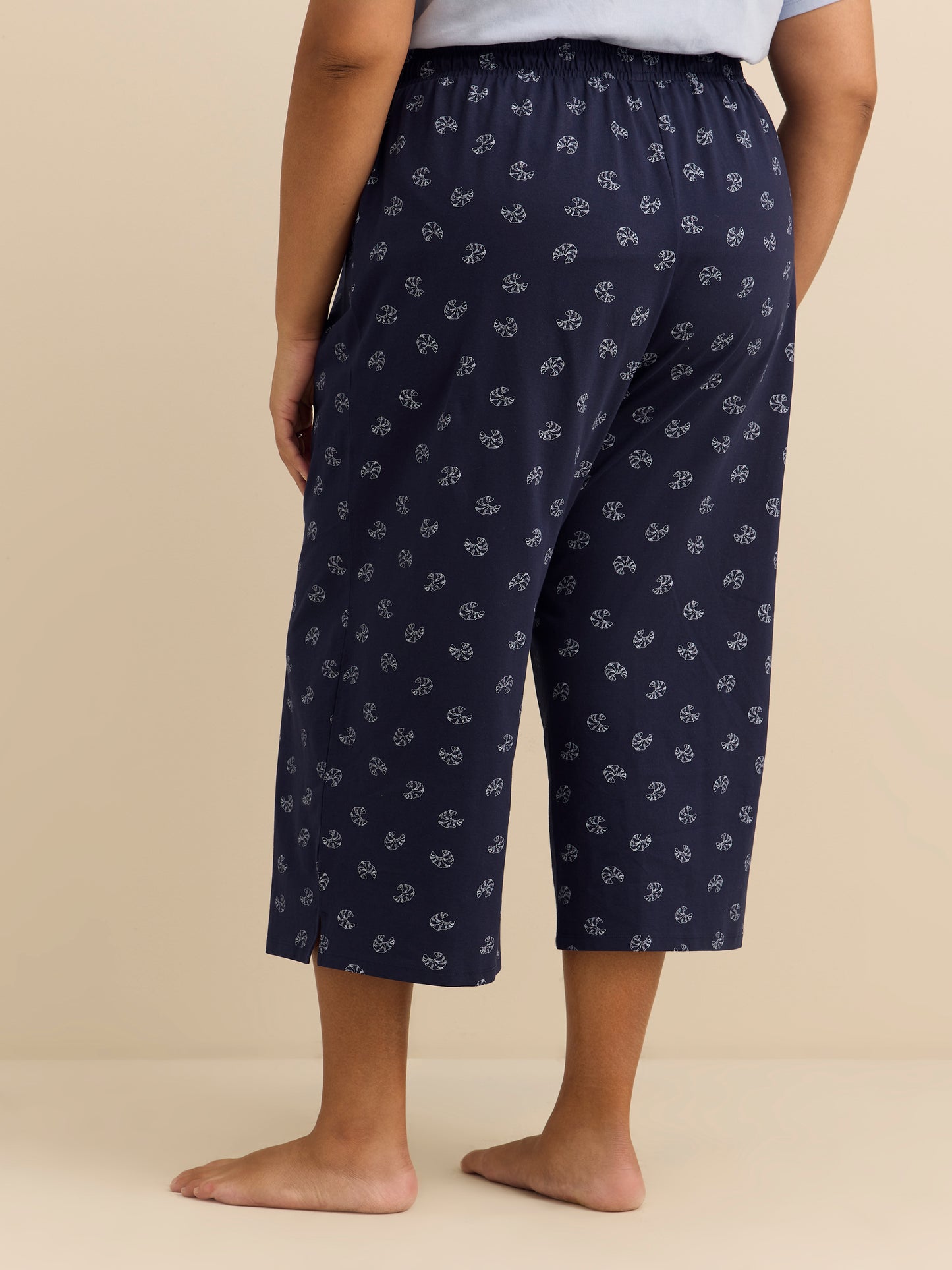 Printed Cotton Capri Jogger - ti Voglio