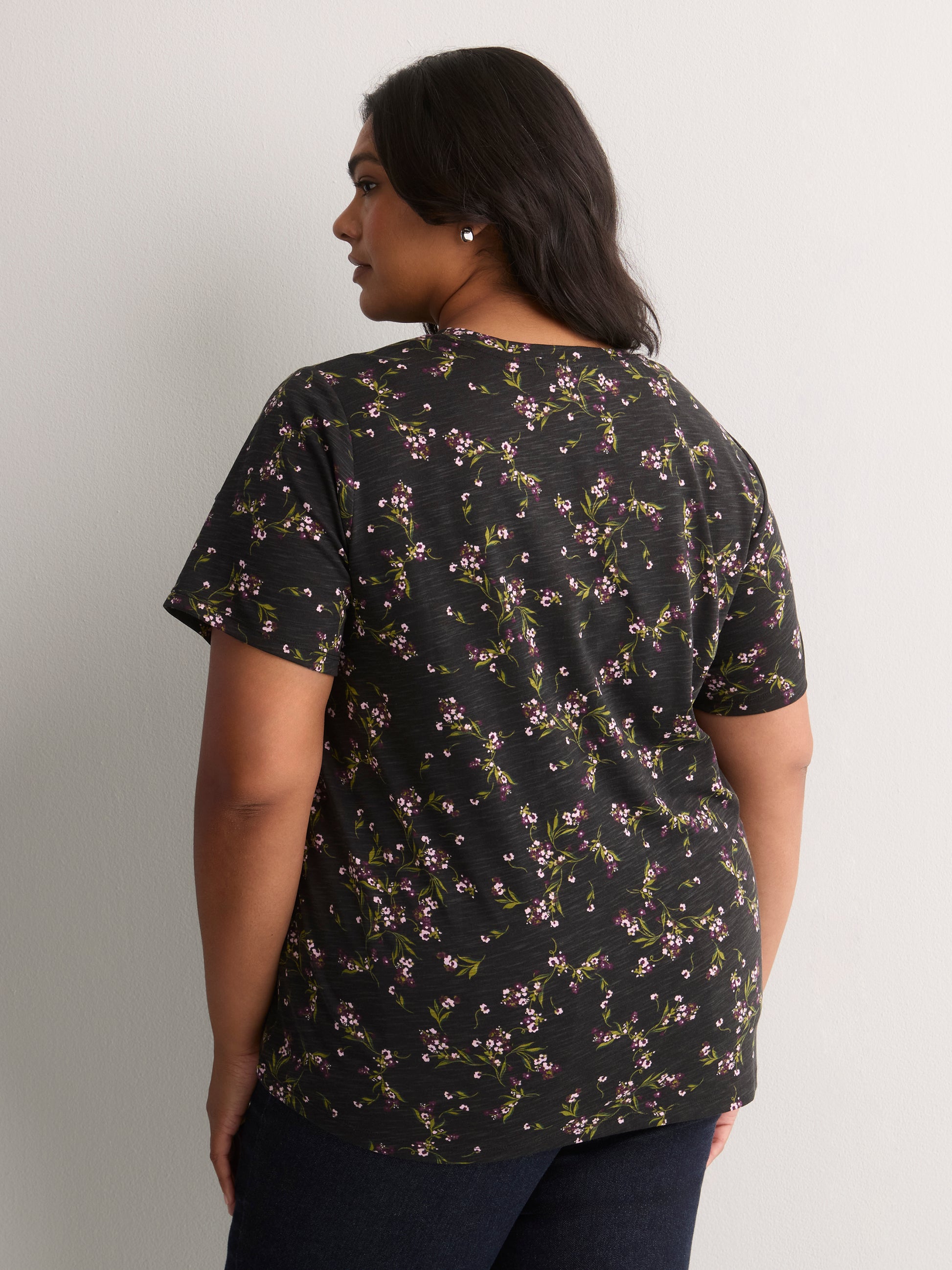 Curvy-Fit Short-Sleeve Crew-Neck Tee