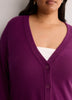 Responsible, Dark Cotton-Blend Tunic Cardigan