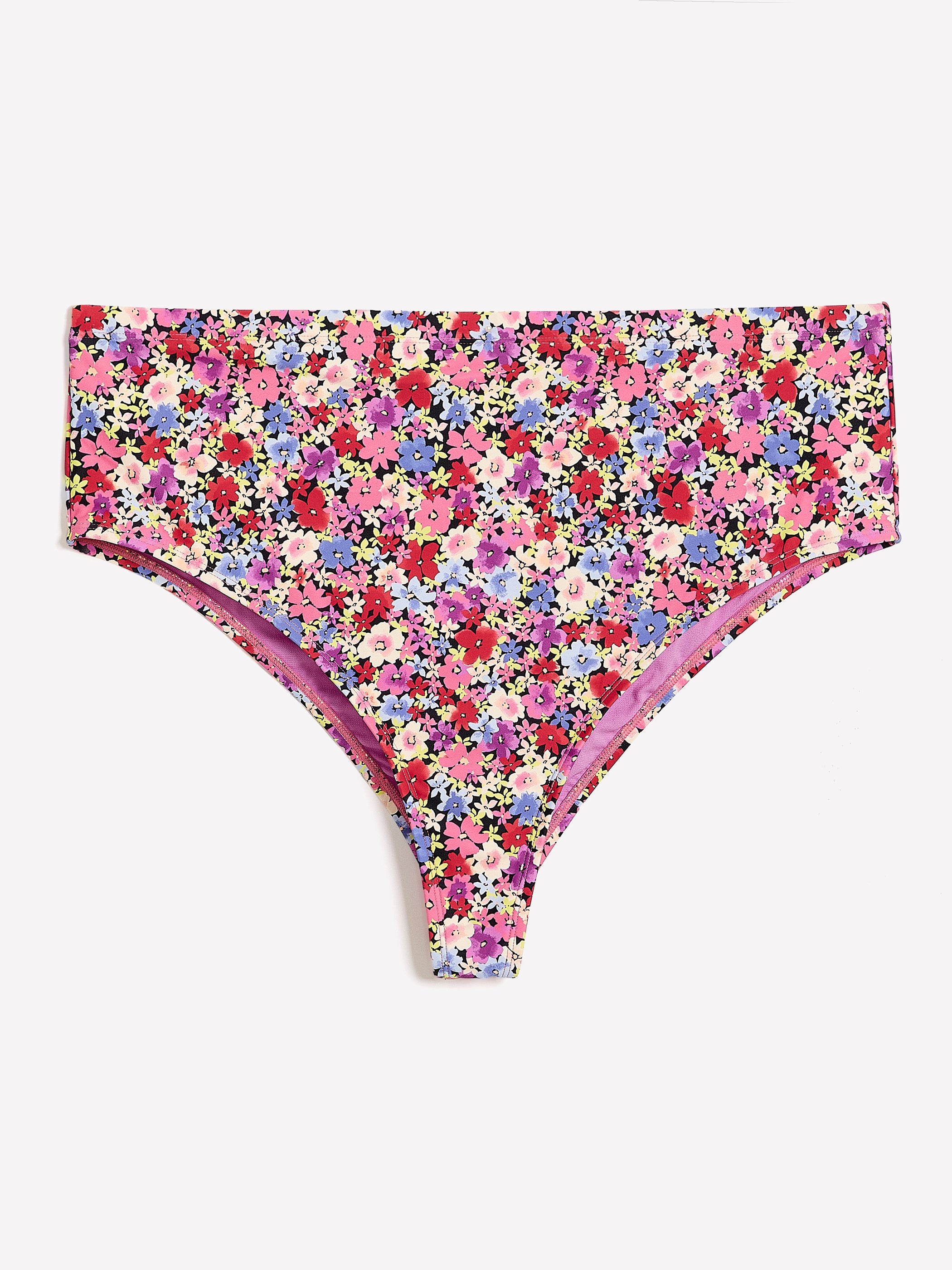 Floral High-Waist Cheeky Swim Brief