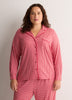 Red Gingham Buttoned Down Shirt and Straight Pant Pyjama Set - tiVOGLIO