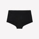 Black Dotted Cotton Boyshort with Shiny Waistband - ti Voglio