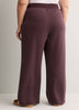 Responsible, Brown High-Rise Wide-Leg Pull-On Knit Pant - Active Zone