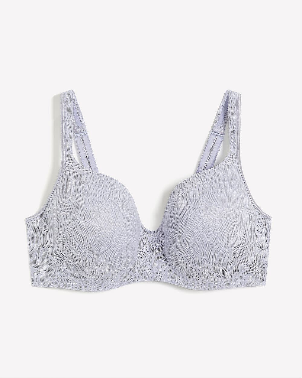 Underwire Blue Lace T-Shirt Bra - Déesse Collection
