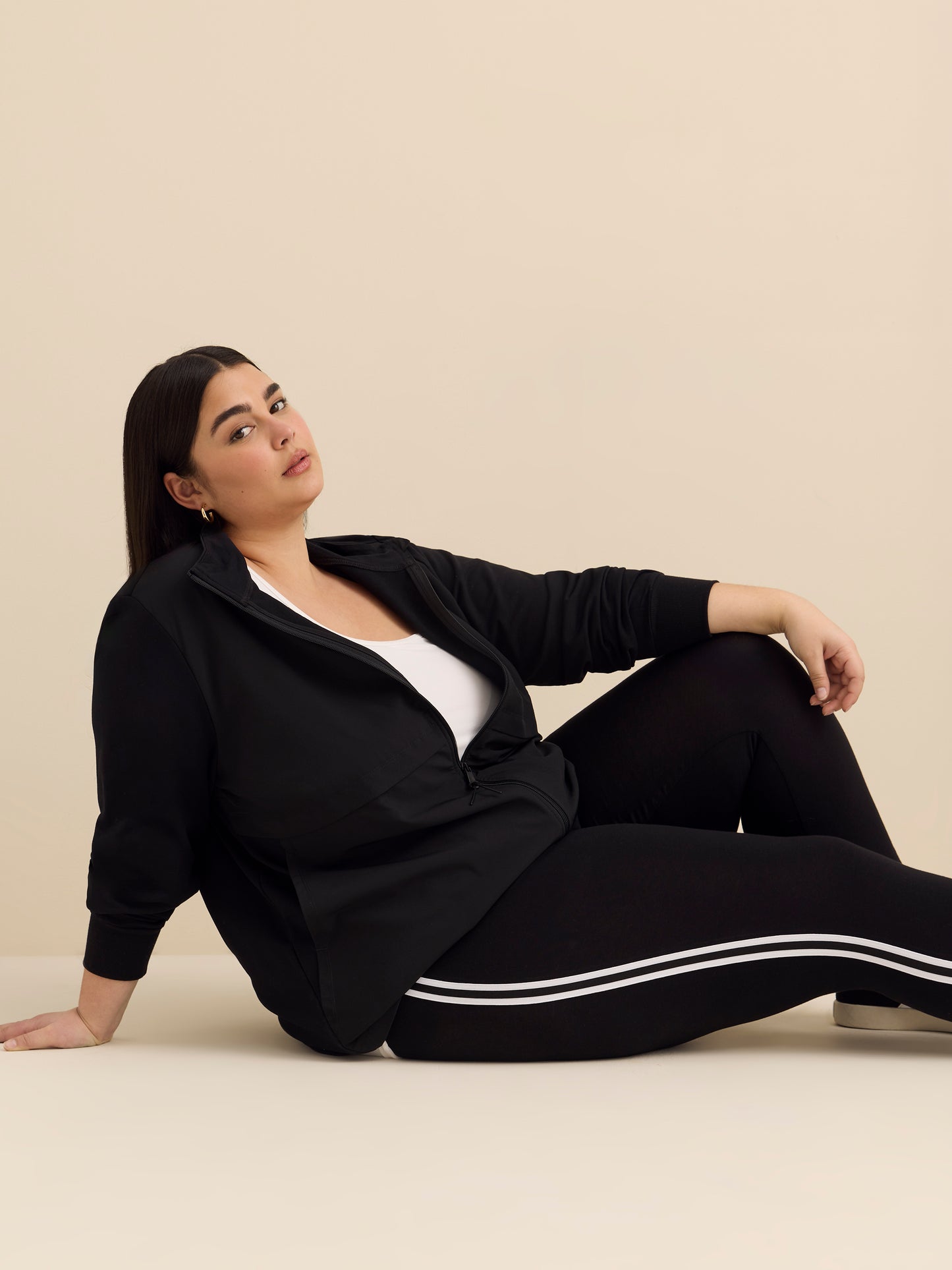 Sport Cropped Legging with Side Slit