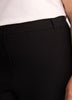 Petite, Black Curvy Straight-Leg Savvy II Pant