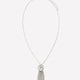 Medium Silver Necklace with Tassel Pendent