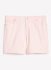 Lilac Curvy-Fit High-Rise Denim Shorts