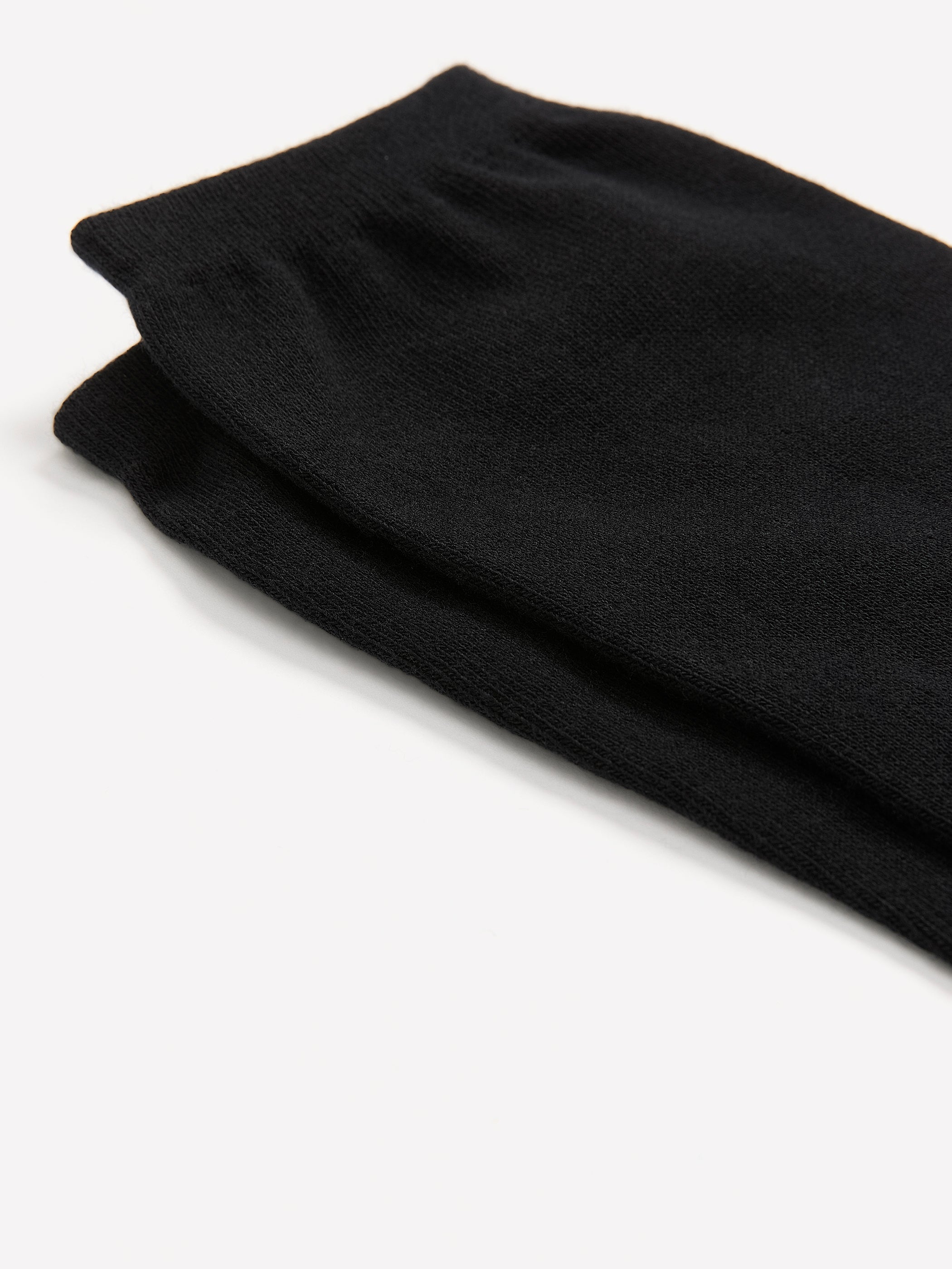 Black Basic Crew Socks