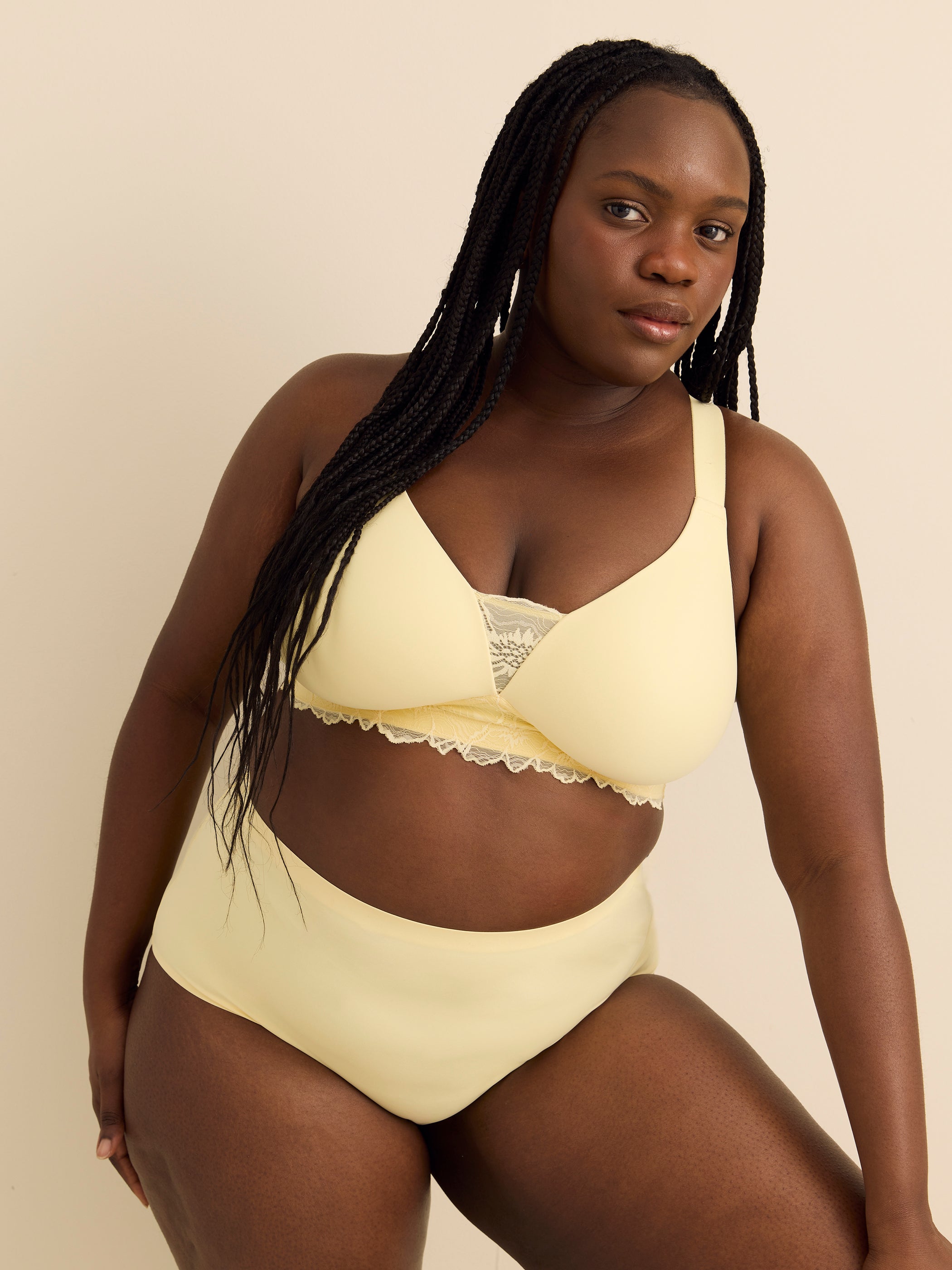 Soutien-gorge contour rembourré avec dentelle, sans armatures - ti Voglio