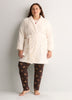 Belted Waffle Plush Robe - tiVOGLIO