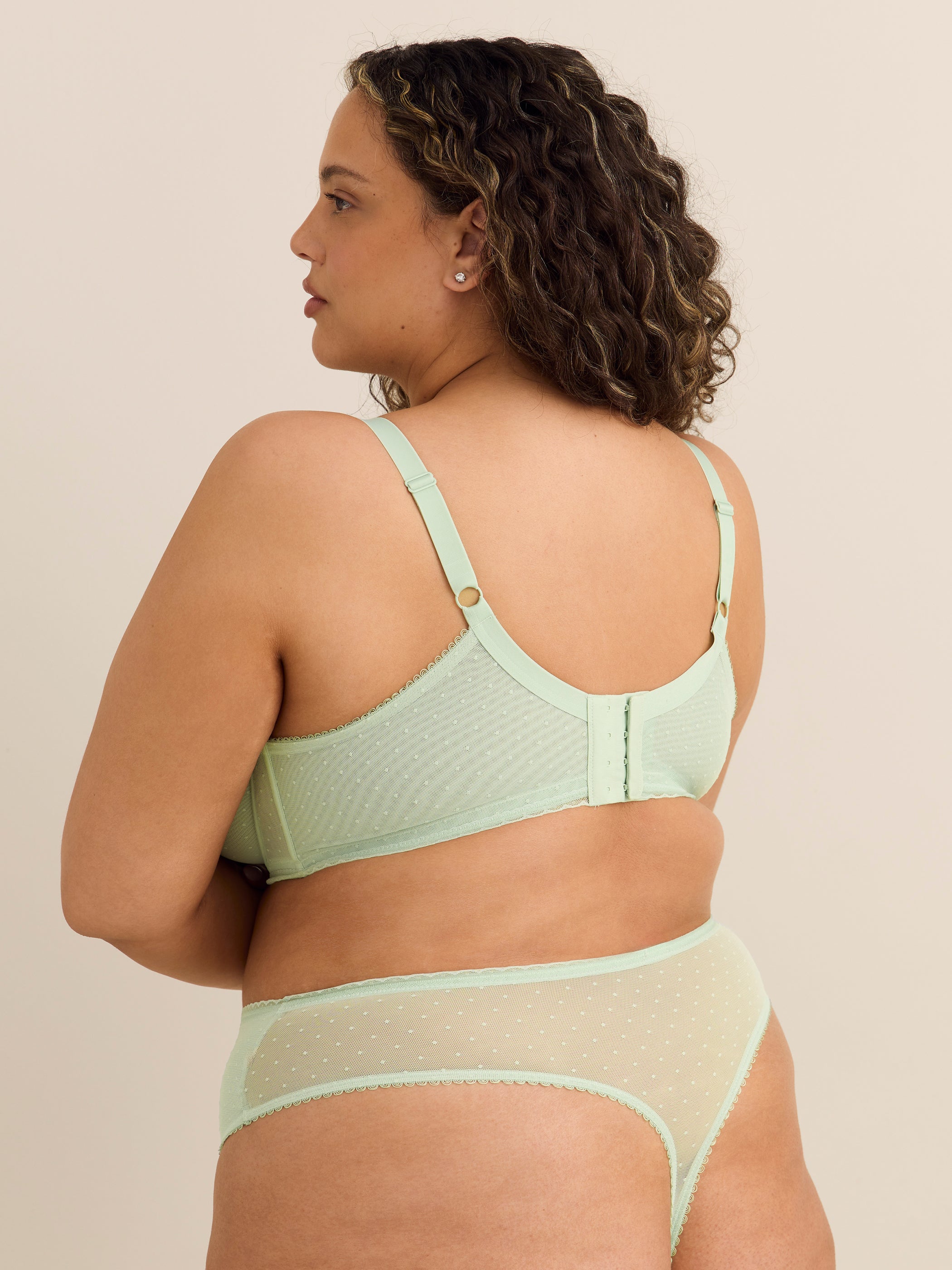 Clip Dot Mesh Thong - Déesse Collection