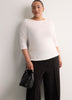Pintuck Pull-On Crop Culotte Pant