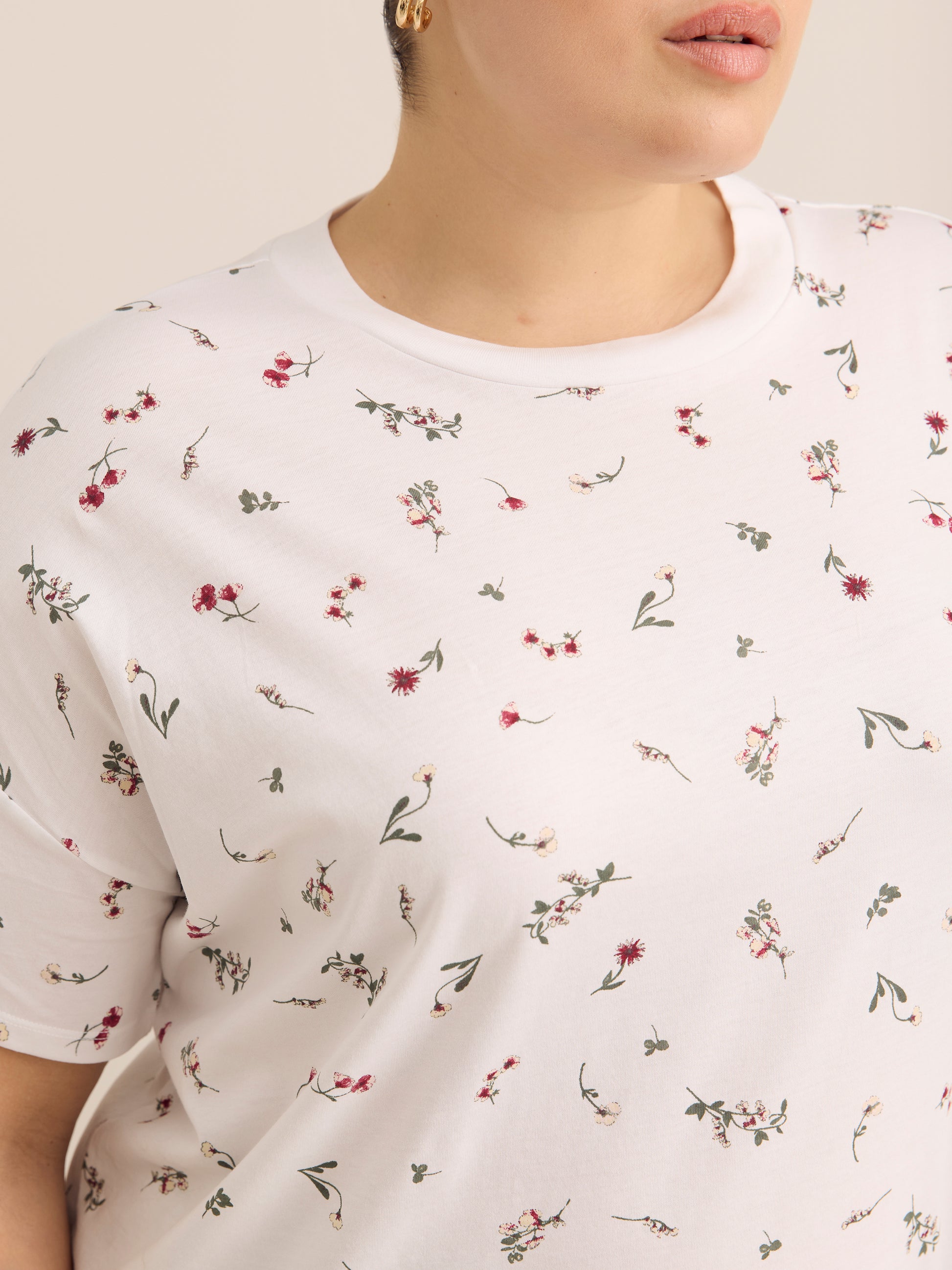 Boxy-Fit Printed Short-Sleeve Crew-Neck T-Shirt