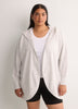 French Terry Hooded Open Cardigan - Active Zone