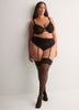 Sexy Black Thong with Cheetah Embroidery - Déesse Collection