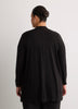 Responsible, Black Straight Tunic Cardigan