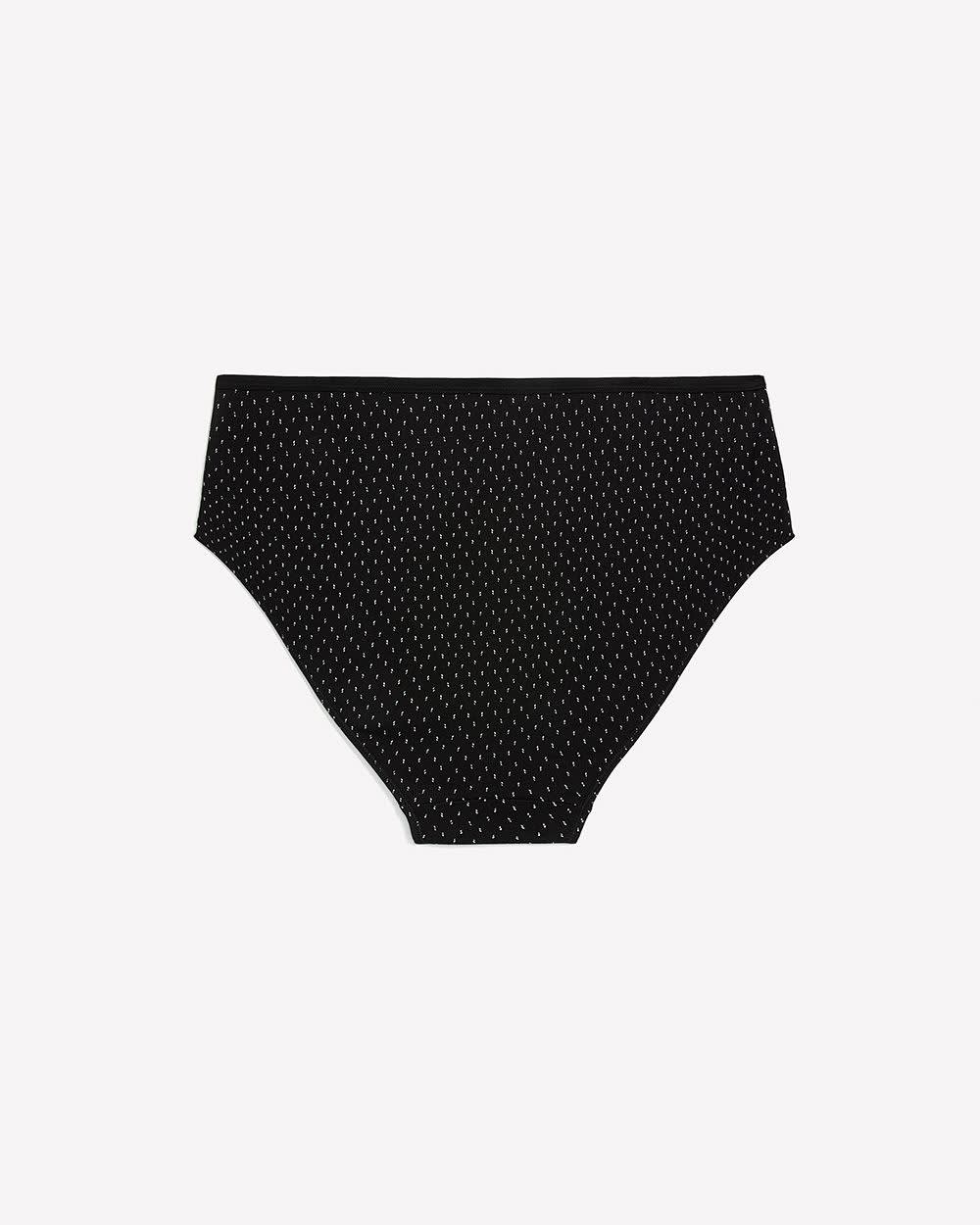 Culotte échancrée noire à  doubles pois - ti Voglio