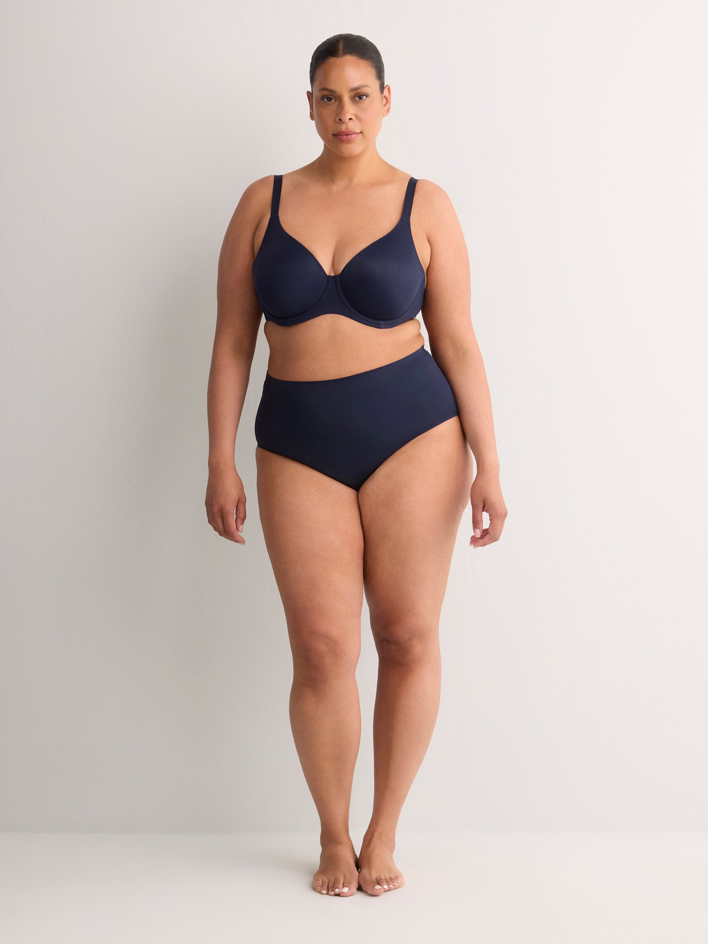 Second Skin Black Unlined Underwire Matte Bra - tiVOGLIO