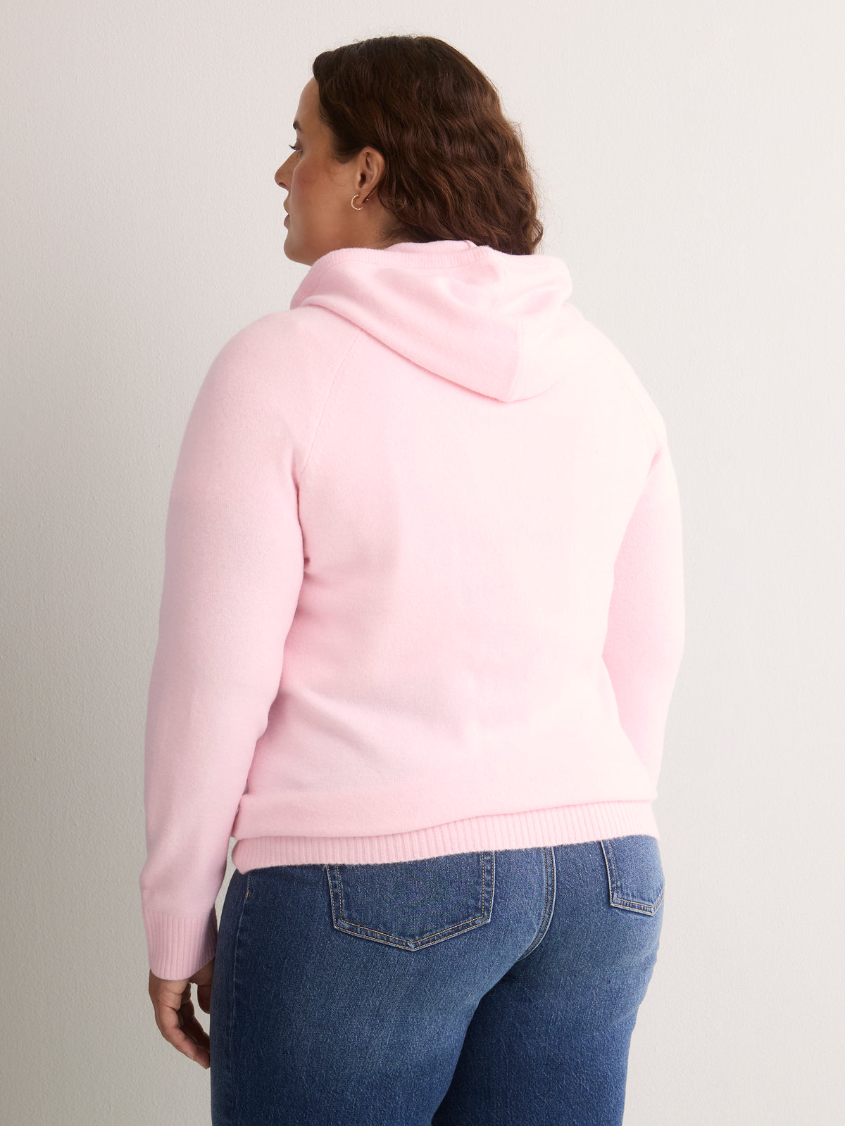 Straight Hooded Zip Sweater