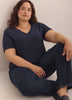 Boyfriend-Fit V-Neck T-Shirt - PENN. Essentials