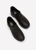 Wide Width, Easy Going Black Leather Bootie - Skechers