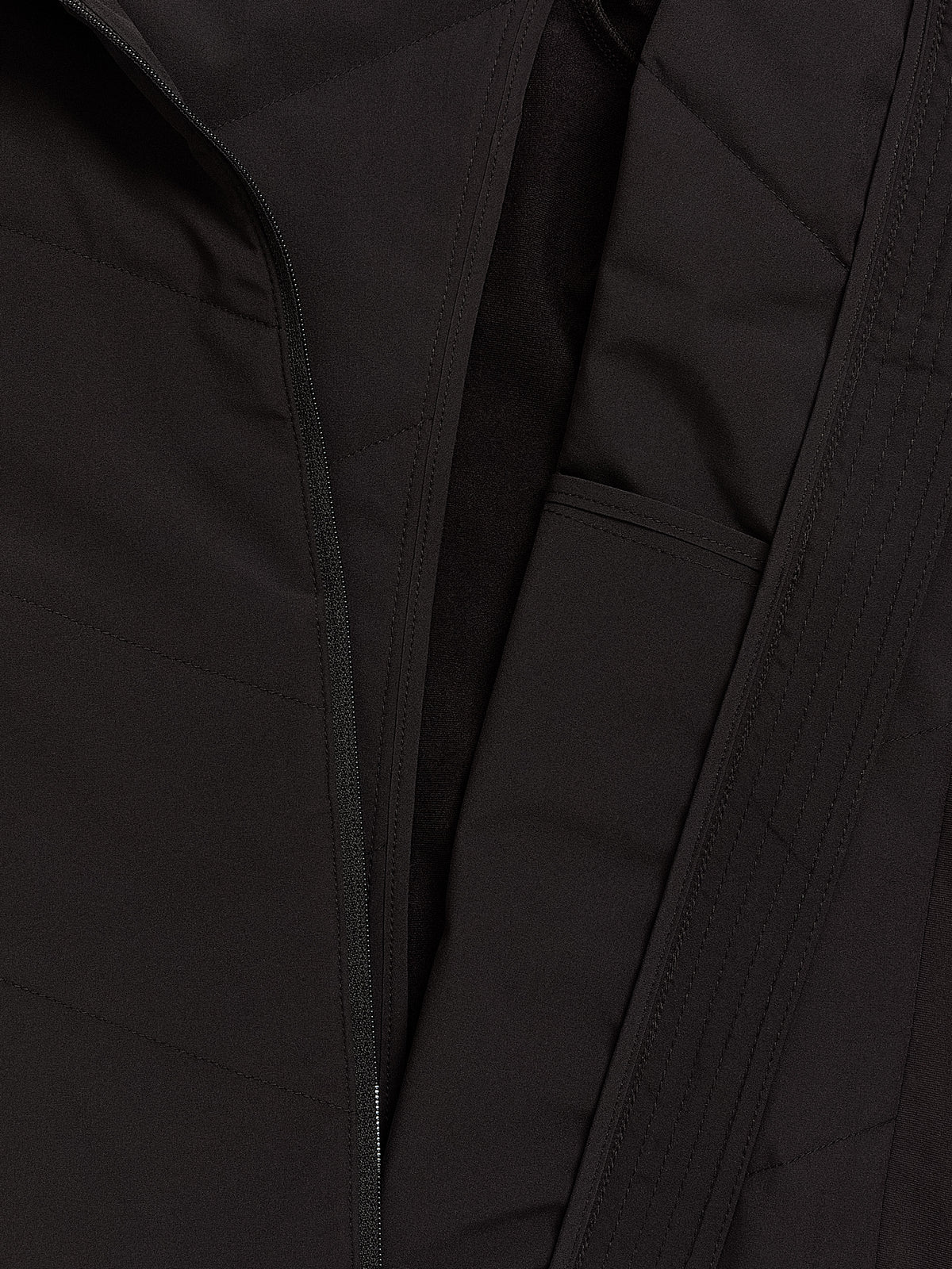 Black Second Skin Quilted Jacket - Active Zone