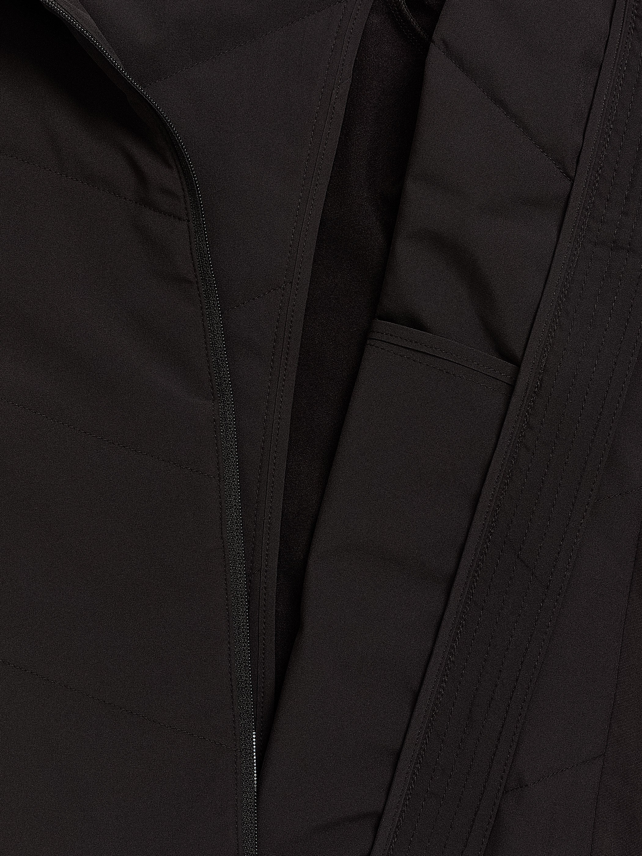 Black Second Skin Quilted Jacket - Active Zone